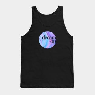 Dream On designer tshirt in blues Tank Top